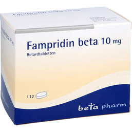 Abbildung: Fampridin beta 10 mg Retardtabletten 8 Wochen 8X14 St, Retard-Tabletten PZN 12397698