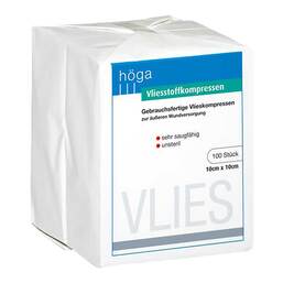 Abbildung: Vliesstoff-Kompressen 10x10 cm unsteril 4fach 40 g 100 St, Kompressen PZN 12397971