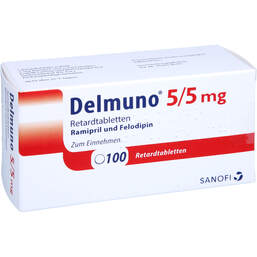 Abbildung: Delmuno 5 / 5 mg Retardtabletten 100 St, Retard-Tabletten PZN 12399102