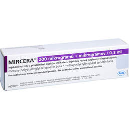 Abbildung: Mircera 200 Mikrogramm / 0,3 ml Injektionslösung i.e.Fert.-S 1 St, Fertigspritzen PZN 12405104
