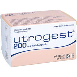 Abbildung: Utrogest 200 mg Weichkapseln 30 St, Weichkapseln PZN 12405274