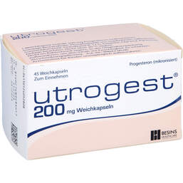 Abbildung: Utrogest 200 mg Weichkapseln 45 St, Weichkapseln PZN 12405280