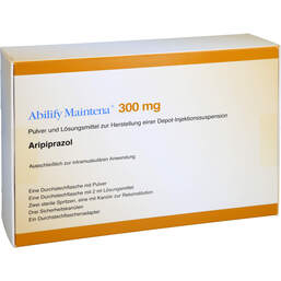 Abbildung: Abilify Maintena 300 mg P. + L.z.H.e.Depot-Inj-Suspension  1 St, Pulver und Lösungsmittel zur Herstellung einer Depot-Injektionssuspension PZN 12407480