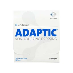 Abbildung: Adaptic 7,6x7,6 cm feuchte Wundauflage 10 St PZN 12411145 