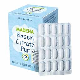 Abbildung: Basen Citrate Pur n.Apotheker Rudolf Keil Kapseln 180 St, Kapseln PZN 12417633