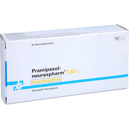 Abbildung: Pramipexol neuraxpharm 1,57 mg Retardtabletten 30 St, Retard-Tabletten PZN 12419922