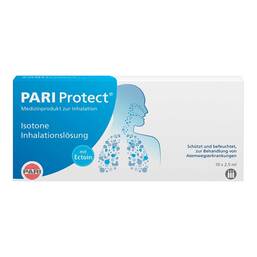 Abbildung: Pari Protect Inhalationslösung mit Ectoin Ampullen Ampullen, 10X2.5 ml PZN 12420440
