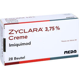 Abbildung: Zyclara 3,75% Creme Sachets 28 St, Creme PZN 12420693