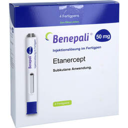 Abbildung: Benepali 50 mg Injektionslösung in einem Fertigpen 4 St, Injektionslösung PZN 12421907