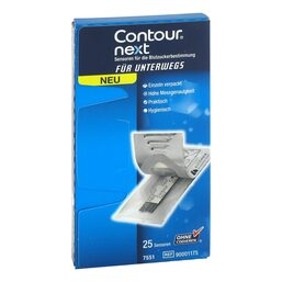 Abbildung: Contour Next Sensoren Teststreifen einzel.verpackt Teststreifen, 25 St PZN 12422108