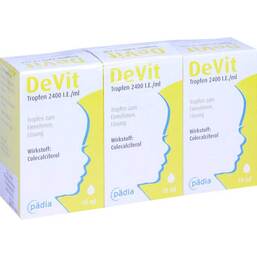 Abbildung: Devit Tropfen 2400 I.E. / ml Tropfen zum Einnehmen 3X10 ml, Tropfen zum Einnehmen PZN 12426566