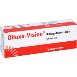 Abbildung: Ofloxa-Vision 3 mg / g Augensalbe 3 g, Augensalbe PZN 12436079