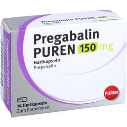 Abbildung: Pregabalin Puren 150 mg Hartkapseln 14 St, Hartkapseln PZN 12436530