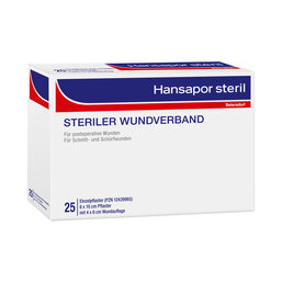 Abbildung: Hansapor steril Wundverband 8x10 cm Verband, 25 St PZN 12439988