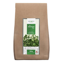 Abbildung: Moringa 100% Bio Blätter-Tee pur 100 g, Tee PZN 12440690