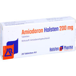 Abbildung: Amiodaron Holsten 200 mg Tabletten 20 St, Tabletten PZN 12442223