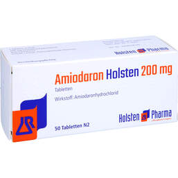 Abbildung: Amiodaron Holsten 200 mg Tabletten 50 St, Tabletten PZN 12442246