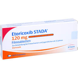 Abbildung: Etoricoxib STADA 120 mg Filmtabletten 20 St, Filmtabletten PZN 12443211