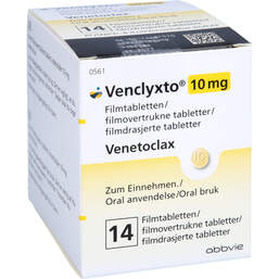 Abbildung: Venclyxto 10 mg Filmtabletten 14 St, Filmtabletten PZN 12448757