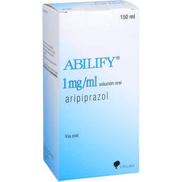 Abbildung: Abilify 1 mg / ml Lösung zum Einnehmen 150 ml, Lösung zum Einnehmen PZN 12450665