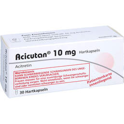 Abbildung: Acicutan 10 mg Hartkapseln 30 St, Hartkapseln PZN 12453103