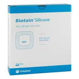 Abbildung: Biatain Silicone Schaumverband 10x10 cm 10 St, Verband PZN 12458980