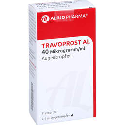 Abbildung: Travoprost AL 40 Mikrogramm / ml Augentropfen 2.5 ml, Augentropfen PZN 12459732