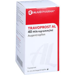 Abbildung: Travoprost AL 40 Mikrogramm / ml Augentropfen 3X2.5 ml, Augentropfen PZN 12459749