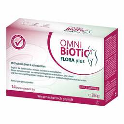 Abbildung: Omni Biotic Flora plus + Beutel Beutel, 14X2 g PZN 12459755