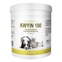 Abbildung: Grünlippenmuschel Kwyin 100 Pulver für Hunde / Katzen 250 g, Pulver PZN 12460824