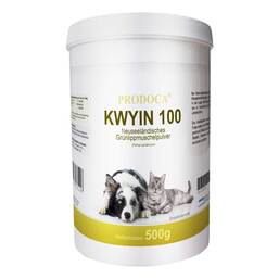 Abbildung: Grünlippenmuschel Kwyin 100 Pulver für Hunde / Katzen 500 g, Pulver PZN 12460853