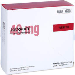 Abbildung: Jatrosom 40 mg Filmtabletten 100 St, Filmtabletten PZN 12461775