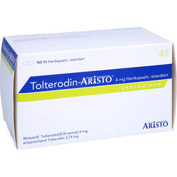 Abbildung: Tolterodin Aristo 4 mg Retardkapseln 98 St, Retard-Kapseln PZN 12469392