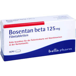 Abbildung: Bosentan beta 125 mg Filmtabletten 56 St, Filmtabletten PZN 12471182