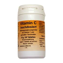 Abbildung: Vitamin C hochdosiert Tabletten 60 St, Tabletten PZN 12473927