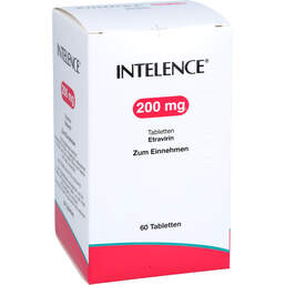 Abbildung: Intelence 200 mg Tabletten 60 St, Tabletten PZN 12475518