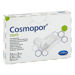 Abbildung: Cosmopor steril 5x7,2 cm Pflaster, 10 St PZN 12476050