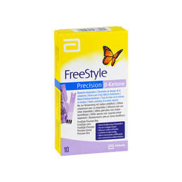 Abbildung: Freestyle Precision Beta Ketone Blutketon Teststreifen 10 St, Teststreifen PZN 12476995