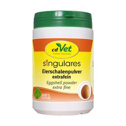 Abbildung: Singulares Eierschalenpulver extrafein vet. (für Tiere) Pulver, 90 g PZN 12477322