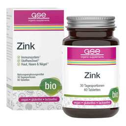 Abbildung: Zink Compact Bio Tabletten Tabletten, 60 St PZN 12477457