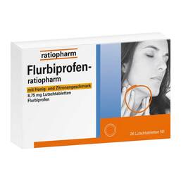 Abbildung: Flurbiprofen-ratio mit Honig- und Zitronengeschmack 8,75mg Lut. 24 St, Lutschtabletten PZN 12482694