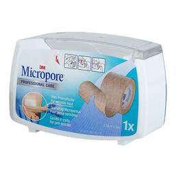 Abbildung: Micropore Vliespflaster 2,5cmx5m haut Disp.1533NP-1SD 1 St, Pflaster PZN 12483110