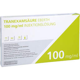 Abbildung: Tranexamsäure Eberth 100 mg / ml Injektionslösung 10X5 ml, Injektionslösung PZN 12489911