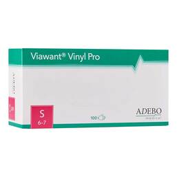 Abbildung: Viawant Handschuhe Vinyl Pro puderfrei Größe S 100 St, Handschuhe PZN 12493893