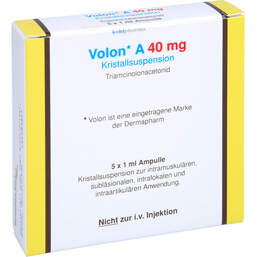 Abbildung: Volon A 40 Ampullen 5X1 ml, Ampullen PZN 12494183