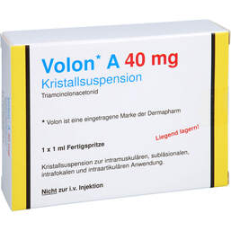 Abbildung: Volon A 40 Fertigspritzen 1 ml, Fertigspritzen PZN 12494208