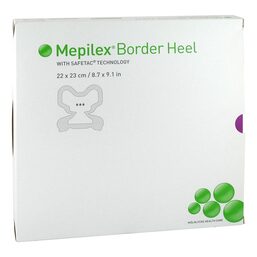 Abbildung: Mepilex Border Heel Fersenverband haft.22x23 cm steril  10 St, Verband PZN 12496093