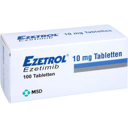 Abbildung: Ezetrol 10 mg Tabletten 100 St, Tabletten PZN 12500334