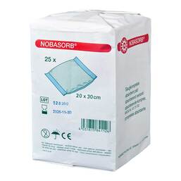 Abbildung: Nobasorb Saugkompressen 20x30 cm 25 St, Kompressen PZN 12500682