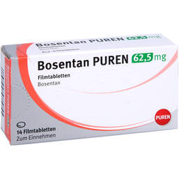 Abbildung: Bosentan Puren 62,5 mg Filmtabletten 14 St, Filmtabletten PZN 12501902
